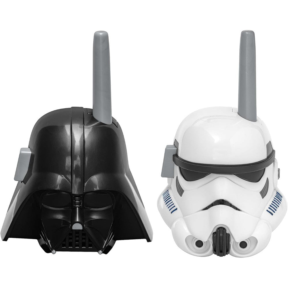 eKids Star Wars walkie talkies front view showing Darth Vader and Stormtrooper character designs