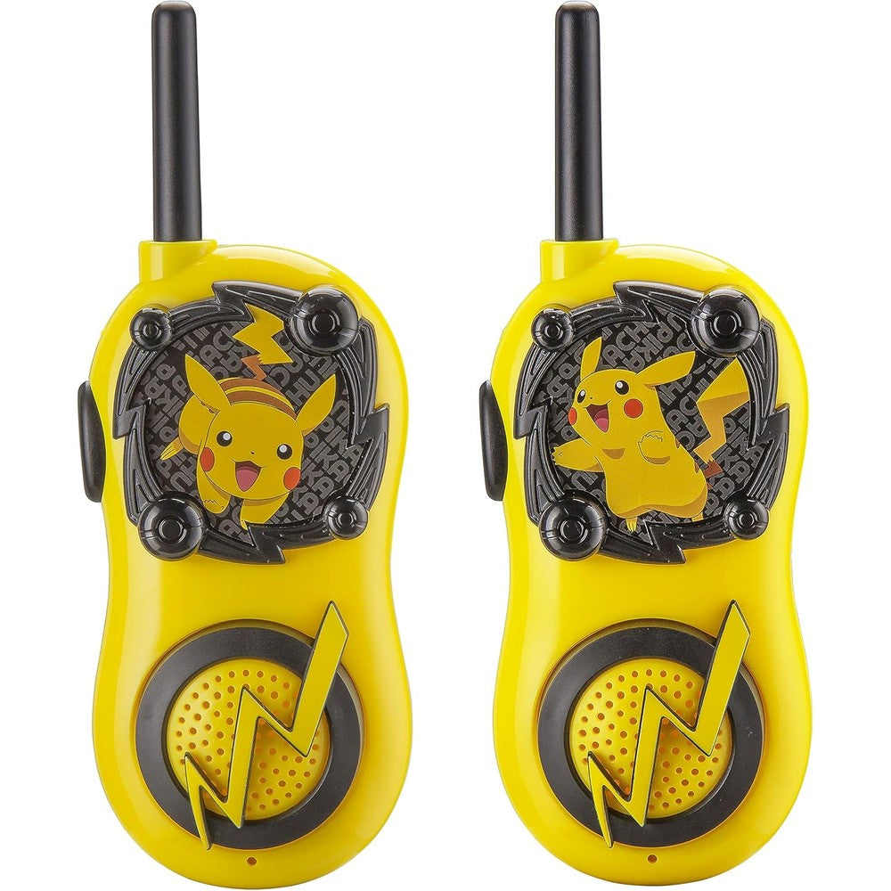 eKids Pokemon Pikachu Walkie Talkies front view featuring bright yellow character design
