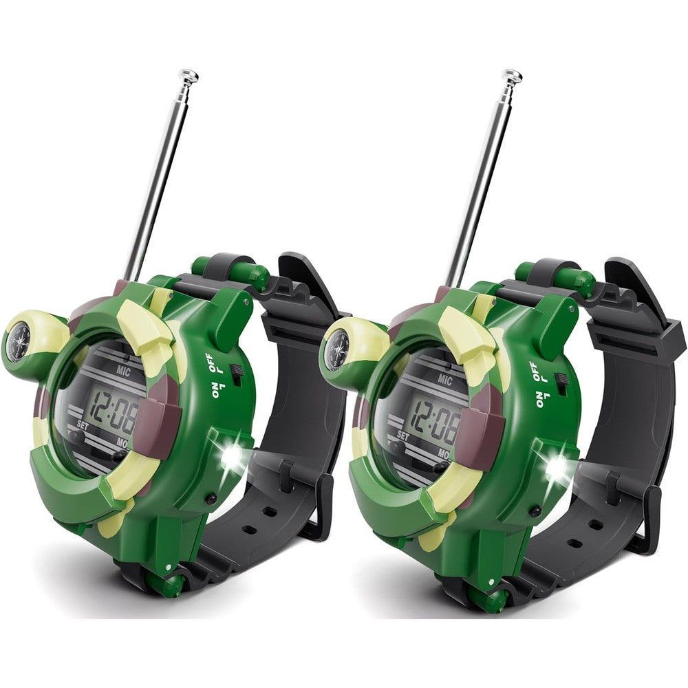 Sportsvoutdoors walkie talkies watch green camouflage front view
