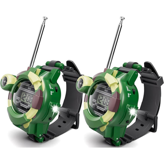 Sportsvoutdoors walkie talkies watch green camouflage front view