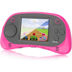 EASEGMER kids handheld learning game console pink front view showing screen and buttons