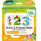 LeapFrog LeapStart 3D Scout and Friends Math Book front cover showcasing characters Scout and Violet