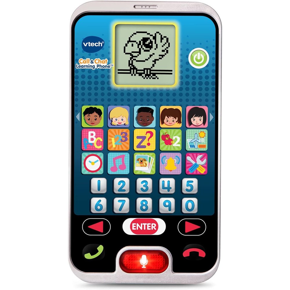 VTech Call And Chat Learning Phone Interactive Educational Toy Smartphone For Toddlers Multicolor Variant