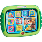 Just Play CoComelon Learning Tablet front view showing colorful app icons for early development.