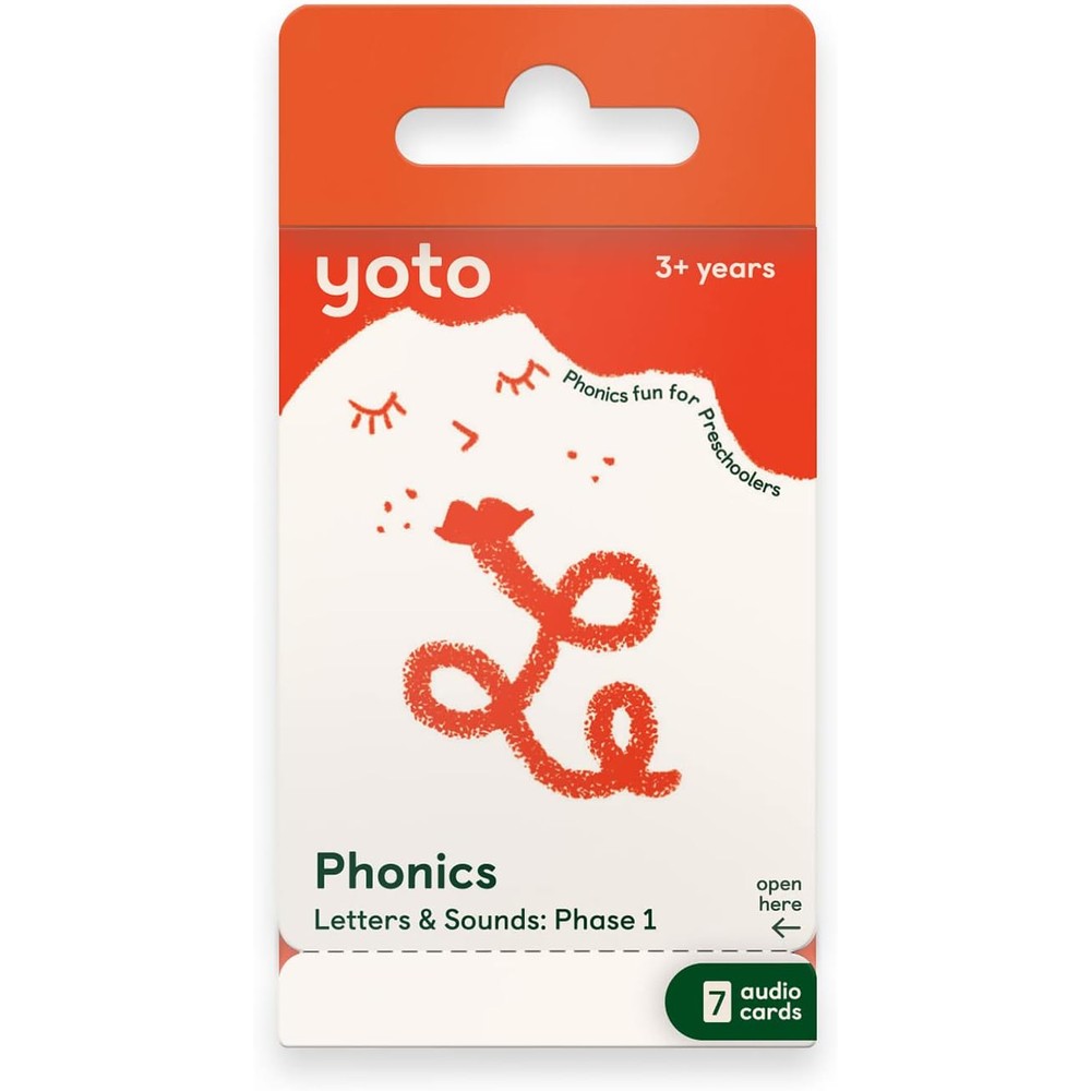 Yoto Phonics Letters and Sounds Phase One audio cards front pack view