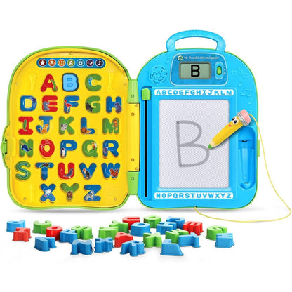 LeapFrog Mr Pencil ABC Backpack green front view preschool learning toy