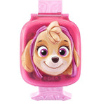 VTech PAW Patrol Learning Pup Watch Skye front view featuring the pink interactive digital smart watch with three dimensional character flip cover