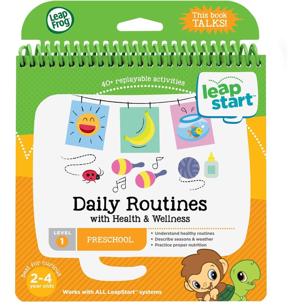 LeapFrog LeapStart Daily Routines and Health and Wellness book front cover