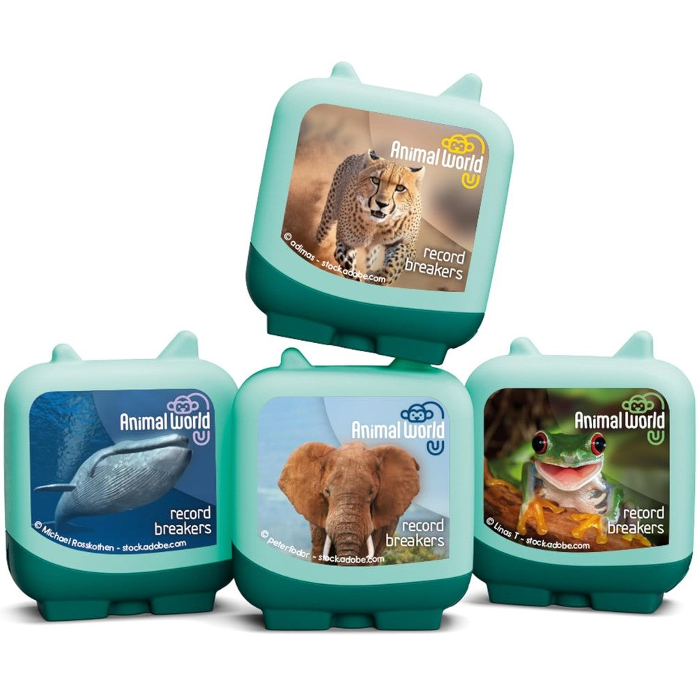 Tonies Animal World Record Breakers Clever Set 4 pack front view
