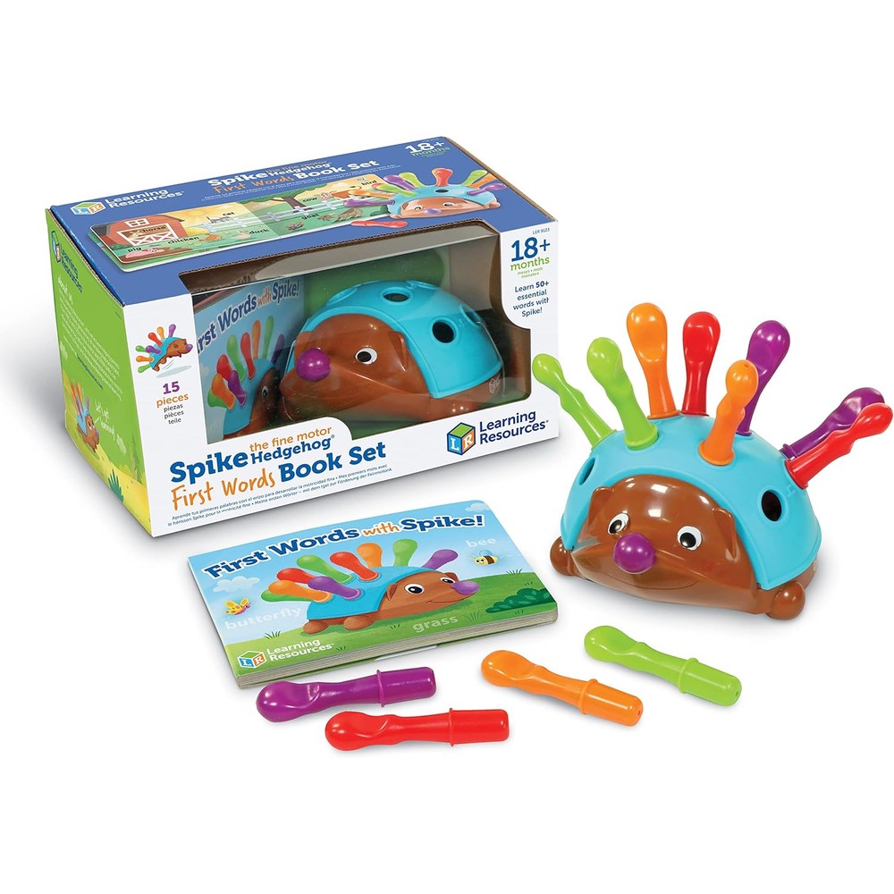 Learning Resources Spike The Fine Motor Hedgehog First Words front view