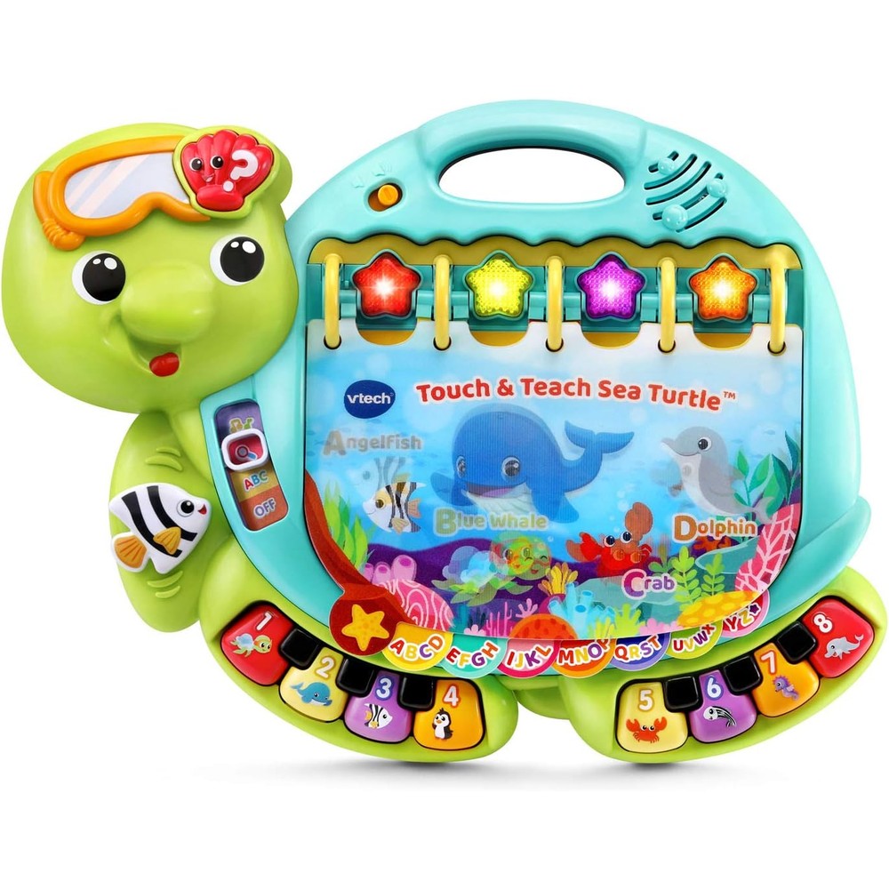 VTech Touch and Teach Sea Turtle interactive book front view