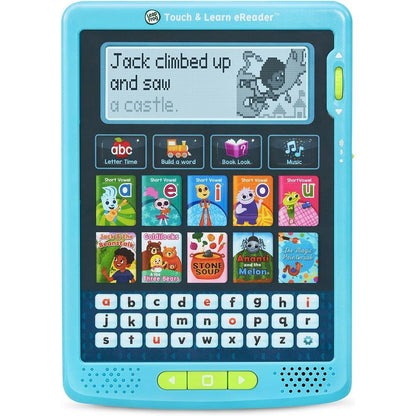 LeapFrog Touch and Learn eReader in Teal front view