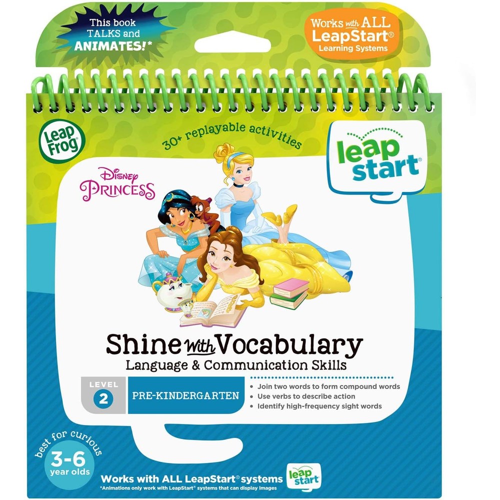 LeapFrog LeapStart 3D Disney Princess Shine With Vocabulary Activity Book For Kids Ages 3 To 6 Years - Image 1