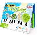 BEST LEARNING My First Piano Book educational musical toy front view showcasing the twenty key colorful keyboard and open illustrated songbook.