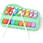 Kidara 2 in 1 baby piano xylophone preschool musical instrument toy front view