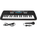 M SANMERSEN 37 key upgrade piano keyboard for kids front view showing black and white keys
