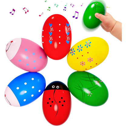 Jhwsxtek wooden percussion musical shaker front view pack of six