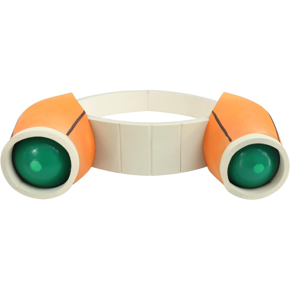 C-ZOFEK Anime Telescope Prop Goggles Cosplay front view showing green and orange eyepieces
