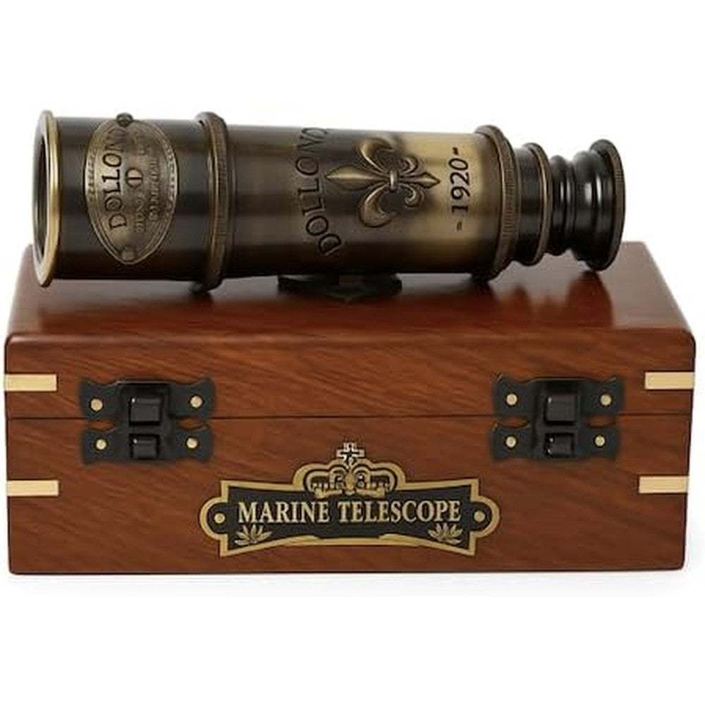 US HANDICRAFTS 1920 Marine Telescope fully extended in brass finish