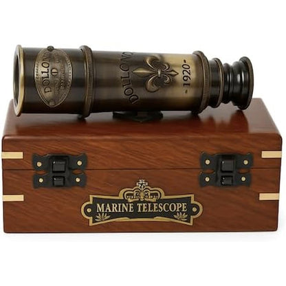 US HANDICRAFTS 1920 Marine Telescope fully extended in brass finish