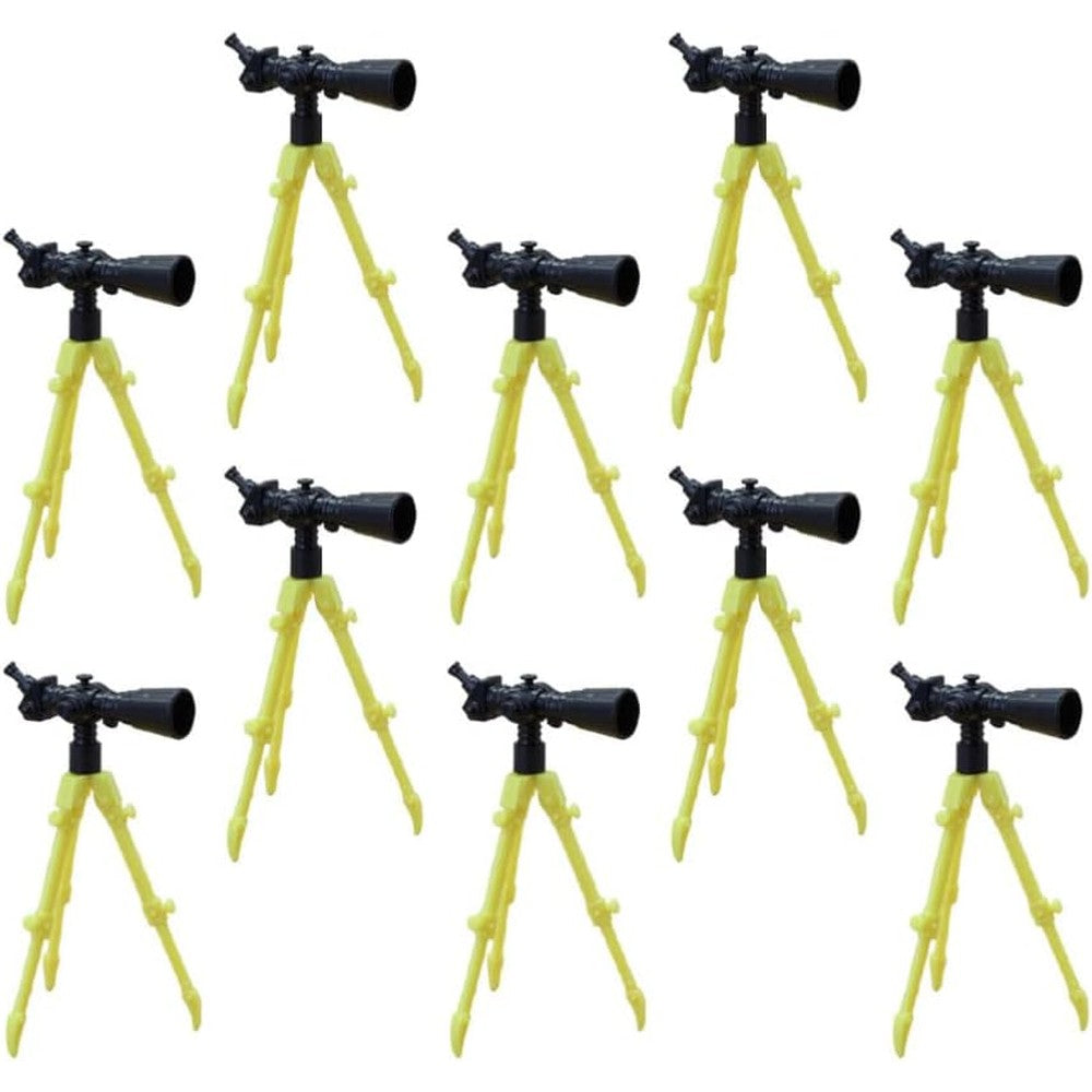 NUOBESTY mini telescopes with tripod front view showcasing the miniature scale design.