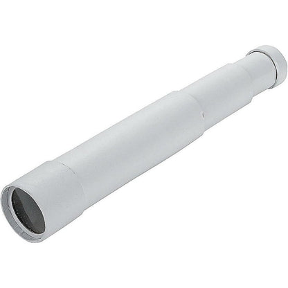 Fun Express DIY Paper Mache Telescopes front view of un-decorated white craft kit