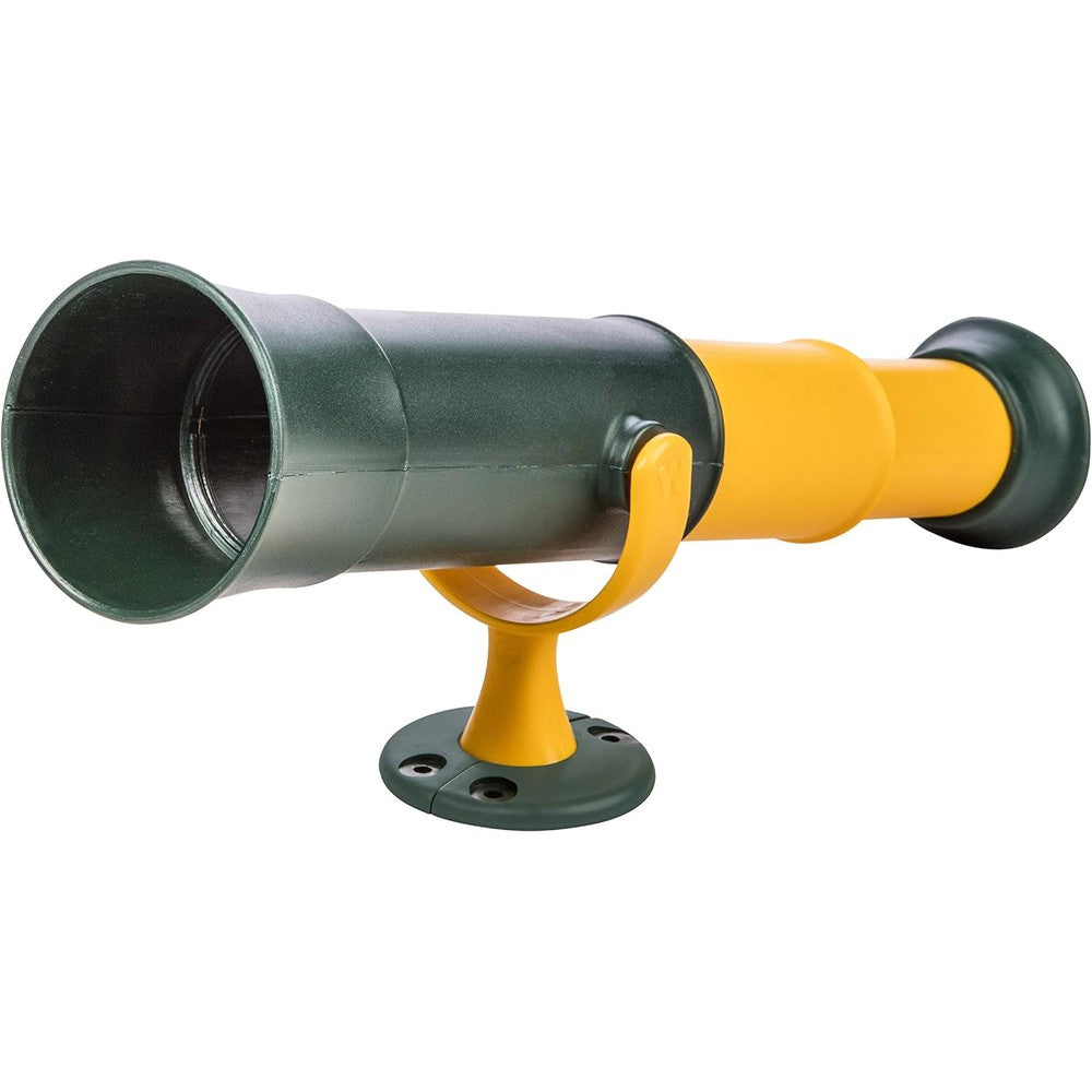 Jack and June Signature Telescope Playset Attachment front view on a wooden swing set structure