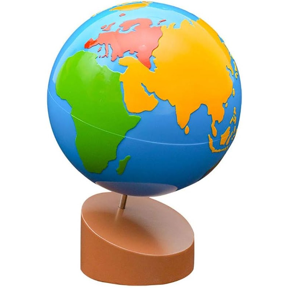Kghios Montessori World Parts Globe front view for kids education