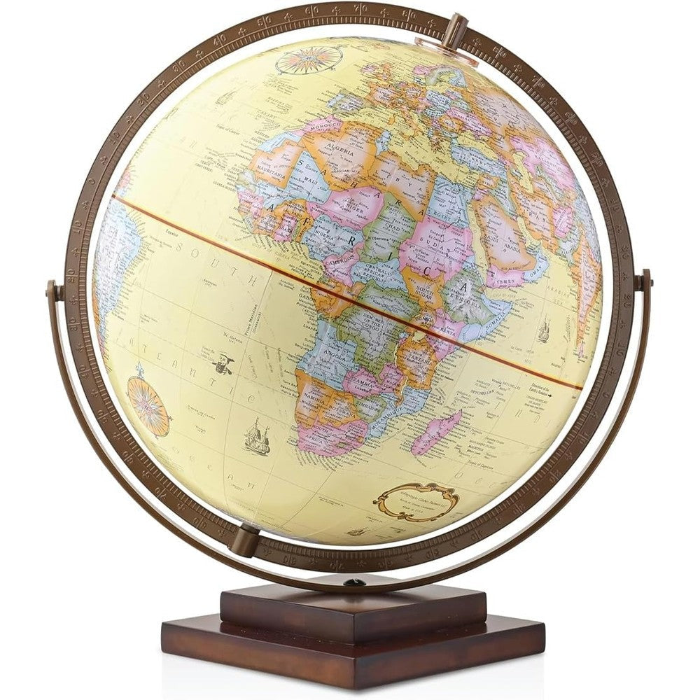 Waypoint Geographic Revolution 12 inch desktop globe front view