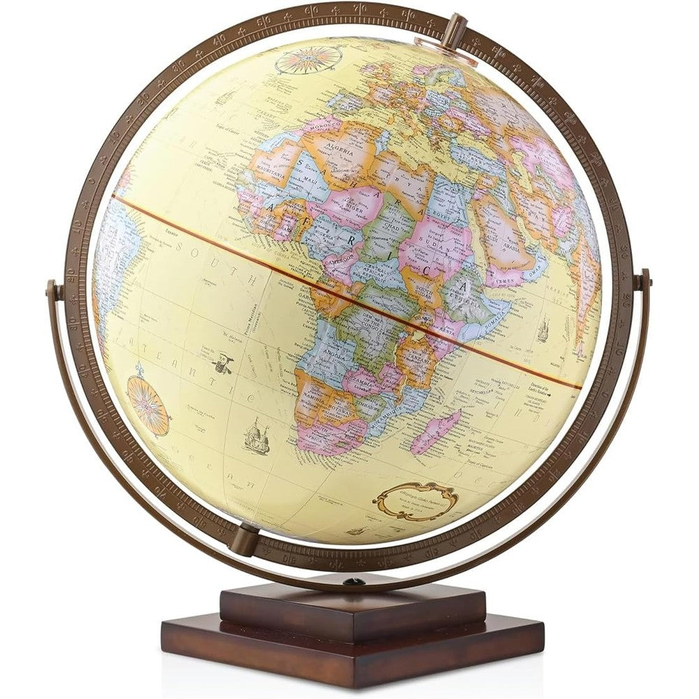 Waypoint Geographic Revolution 12 inch desktop globe front view