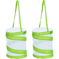 RESTCLOUD mini butterfly habitat 2-pack front view showing the white pop-up insect mesh cage for kids educational nature study.