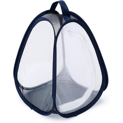 RESTCLOUD Mini Butterfly Habitat front view showing the clear vinyl window panel for insect observation.