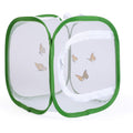 RESTCLOUD small butterfly habitat insect cage front view showing the clear mesh panels