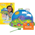 Insect Lore Ladybug Land growing kit habitat front view showing clear diorama dome and magnifying lid