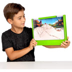 Basic Fun Uncle Milton Giant Ant Farm front view showing large green frame and clear viewing area