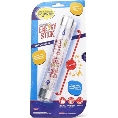 Steve Spangler Science Energy Stick front view showing metallic electrodes on the hands-on educational toy
