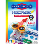 Snap Circuits Flight Deck STEM kit packaging front view showing the airplane launcher.