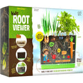 Dan And Darci Root Viewer Kit for kids showing the front view of the packaging box and clear planter