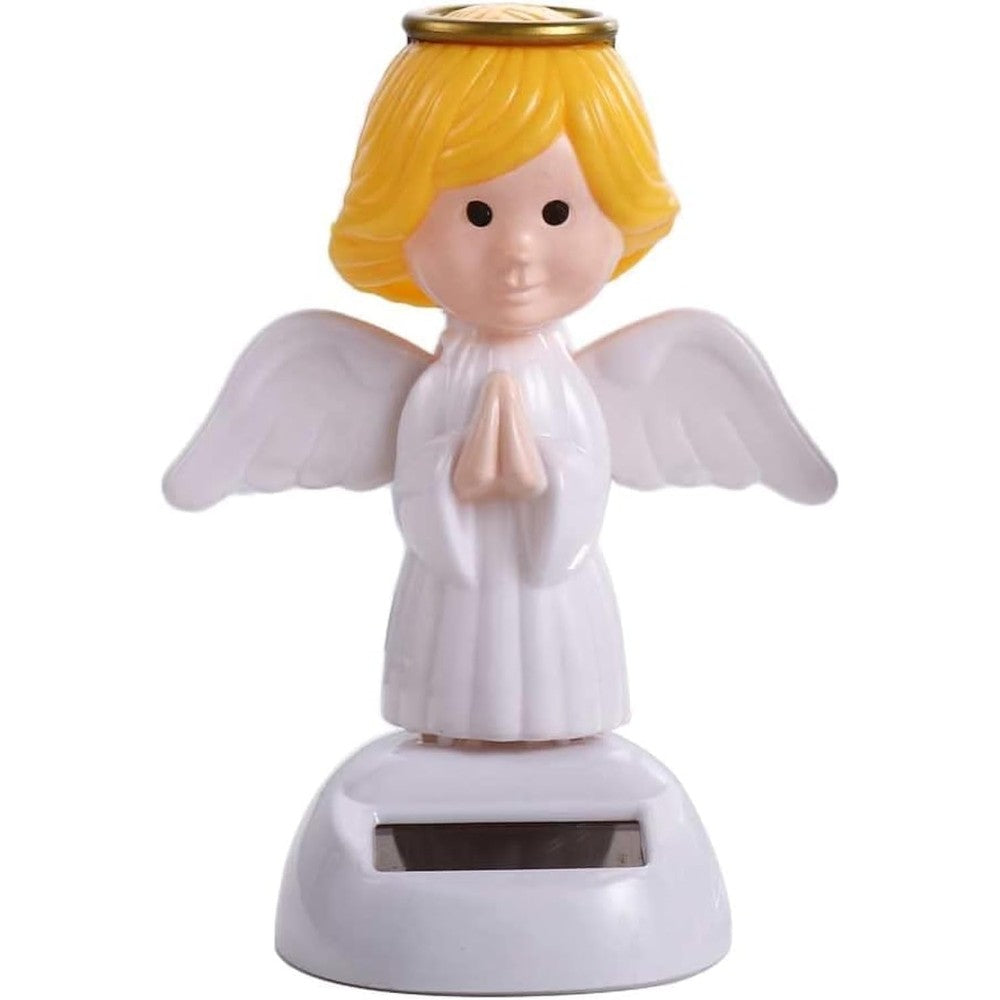 Galyacht angel solar dancing figures front view on a car dashboard