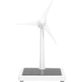 Kisangel solar windmill educational kit front view showing white turbine design on solar panel base