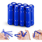 Cheslicr magnetic autism sticks fidget toy 8 pack front view showing premium blue bars connected in a geometric pattern