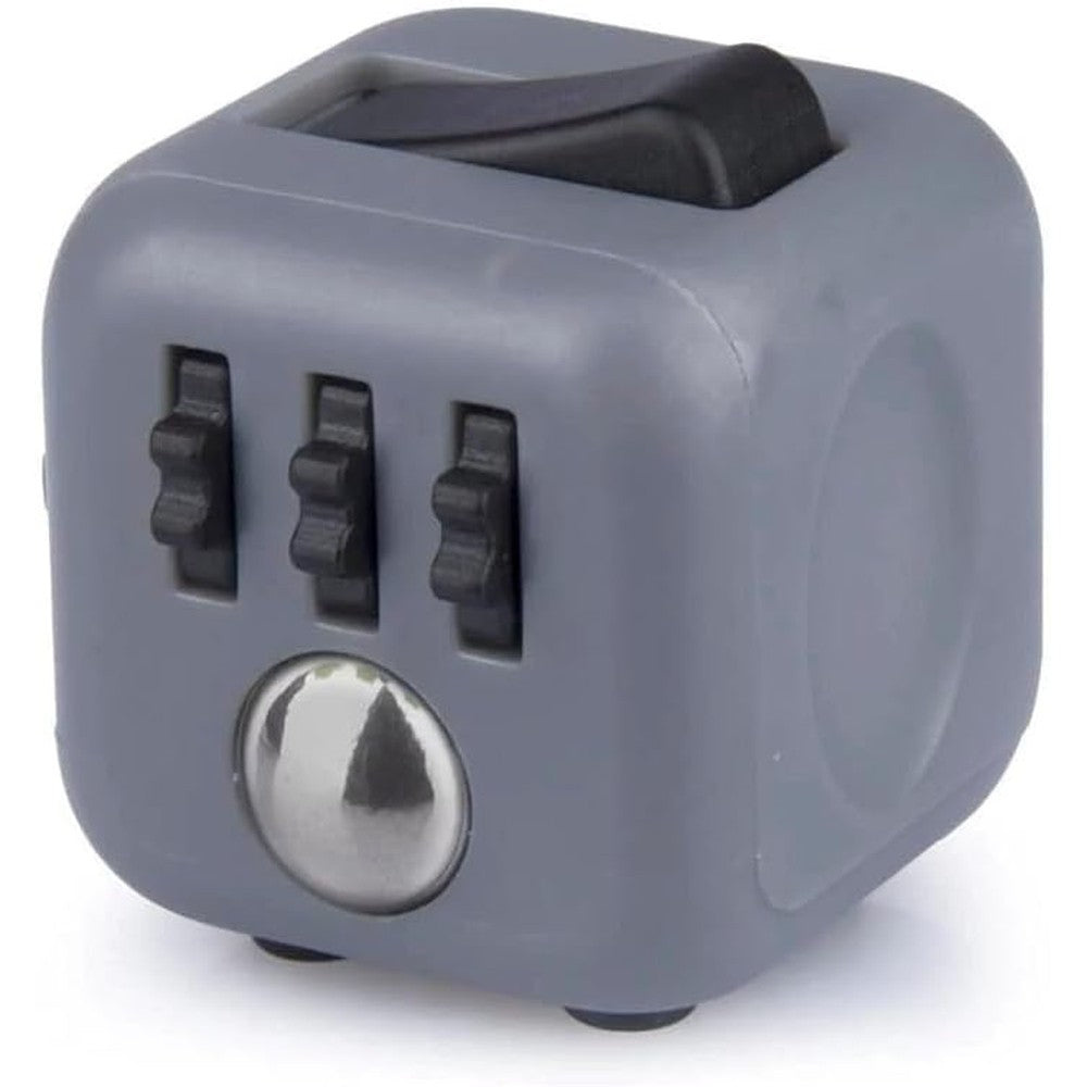 Antsy Labs original fidget cube graphite front view sensory desk toy