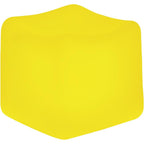 SUPERZON Square Stress Cube front view of yellow sensory fidget toy.