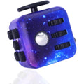 Fangool fidget sensory six sided toy cube front view space theme design
