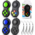 Skylety Cam Fidget Pad Controller 4 piece pack front view showcasing handheld sensory design.