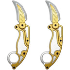 Dreamplay fidget gravity karambit knife white front view
