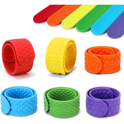 CulinaCraft sensory slap bracelets front view 6 pack