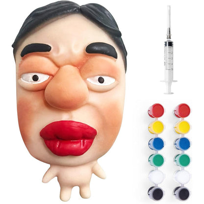 Lrthyonis 2-in-1 adult stress relief pop toy front view showing cartoon face design