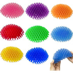 Seven Seas stretchy fidget worm toy eight pack front view displaying bright assorted colors.