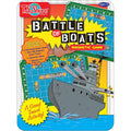 Bendon TS Shure Battle of the Boats mini magnetic activity tin front view showing the naval combat cover design.